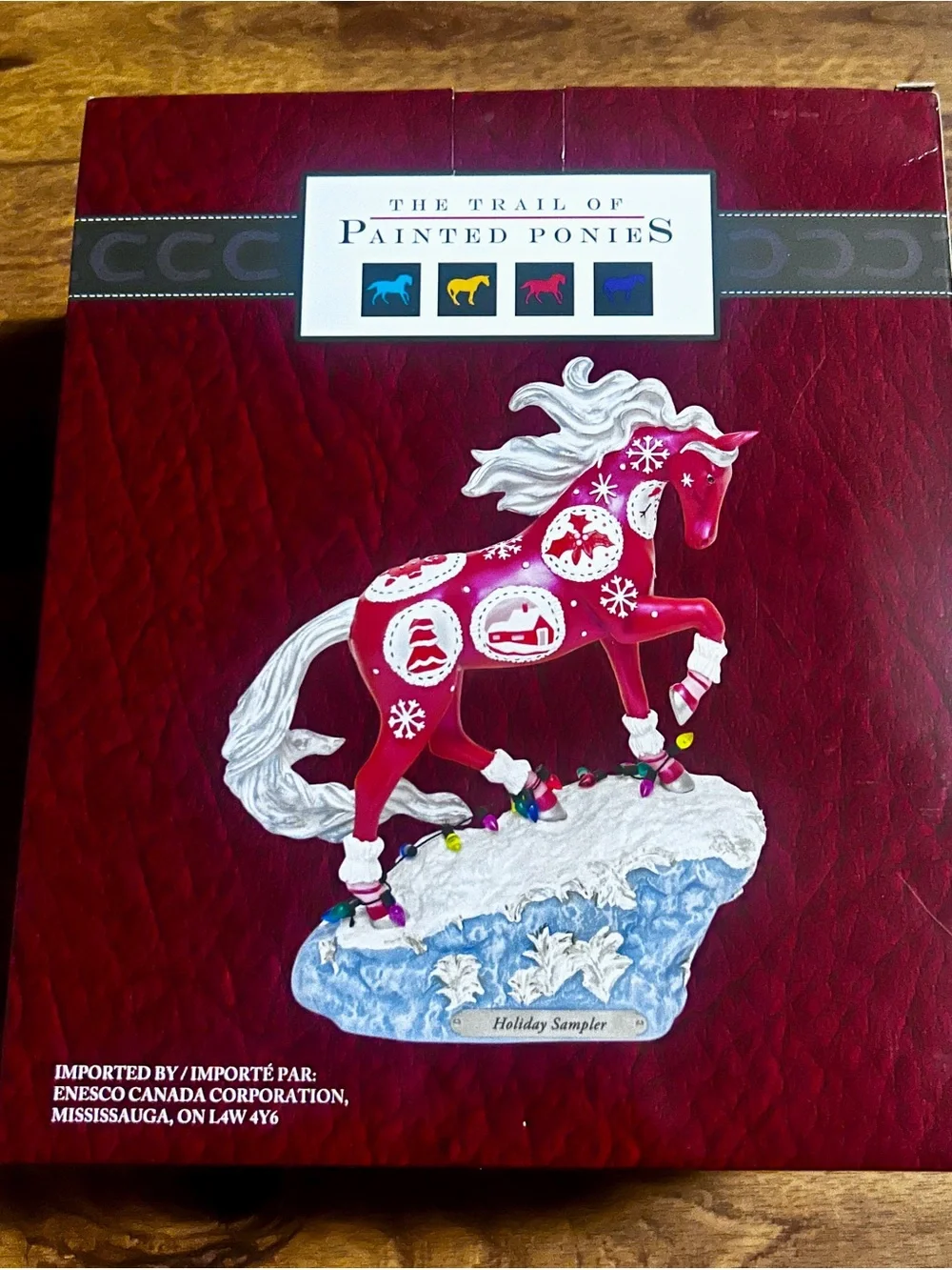 The Trail Of Painted Ponies “Holiday Sampler” ~ Red & White Gingerbread ~ Horse